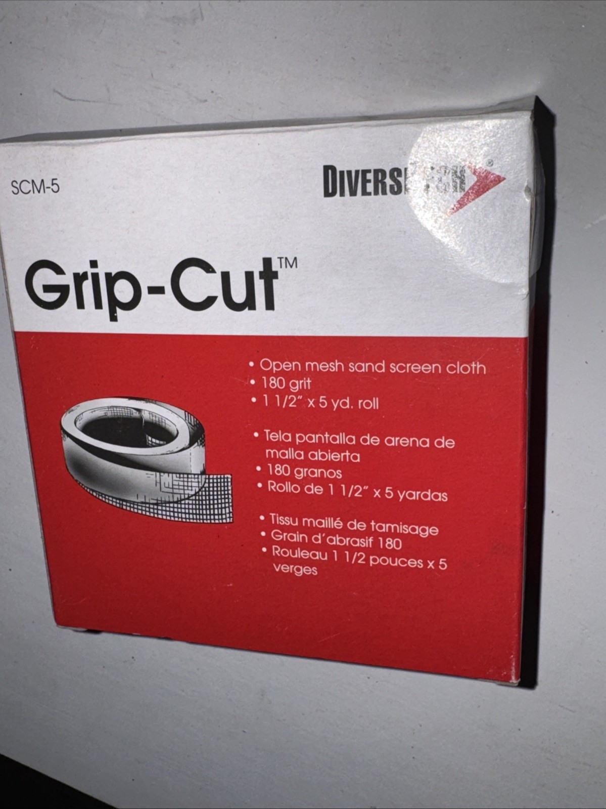 Diversitech Scm-10 Grip-Cut 180 Grit Open Mesh Sand Cloth 1 1/2” x 5 yard
