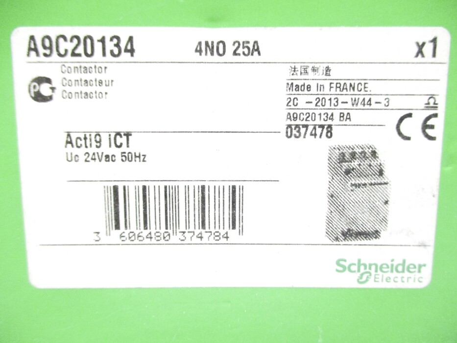 SCHNEIDER ELECTRIC A9C20134 24VAC NSMP