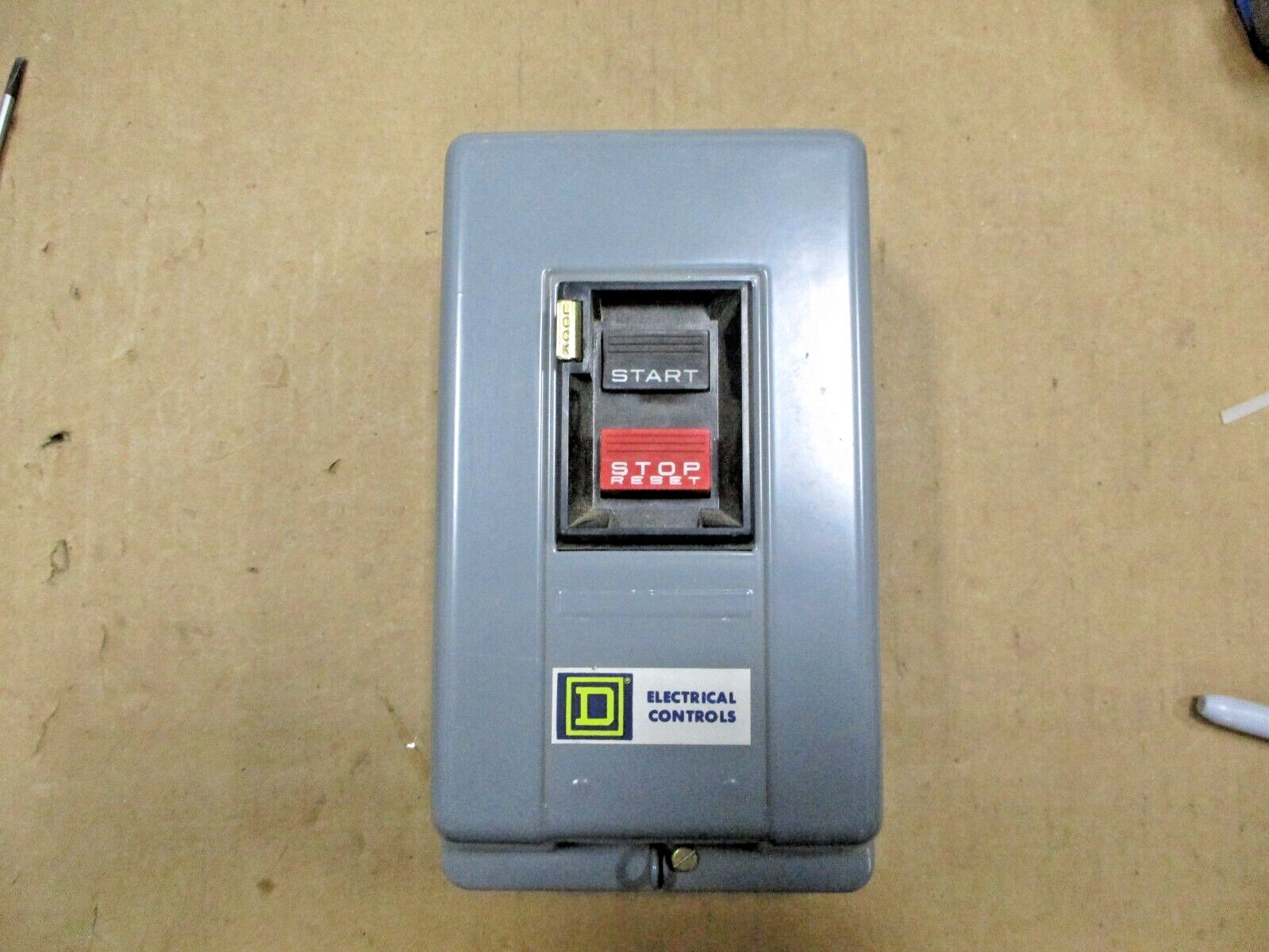 New Open Box Square D Gx AC Manual Starter 3PH 3 Pole 200-230V A7920WVS