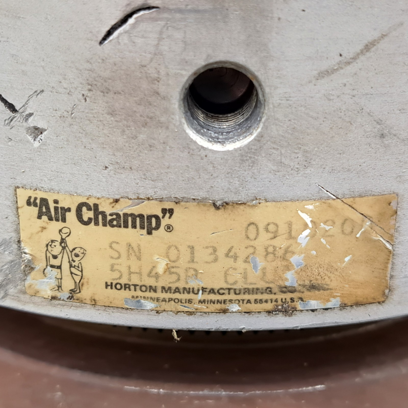 Horton Air Champ 091020 / 5H45? (D,P,R,B?) Clutch 1.5″ Bore / 6″ OD 5″ Length