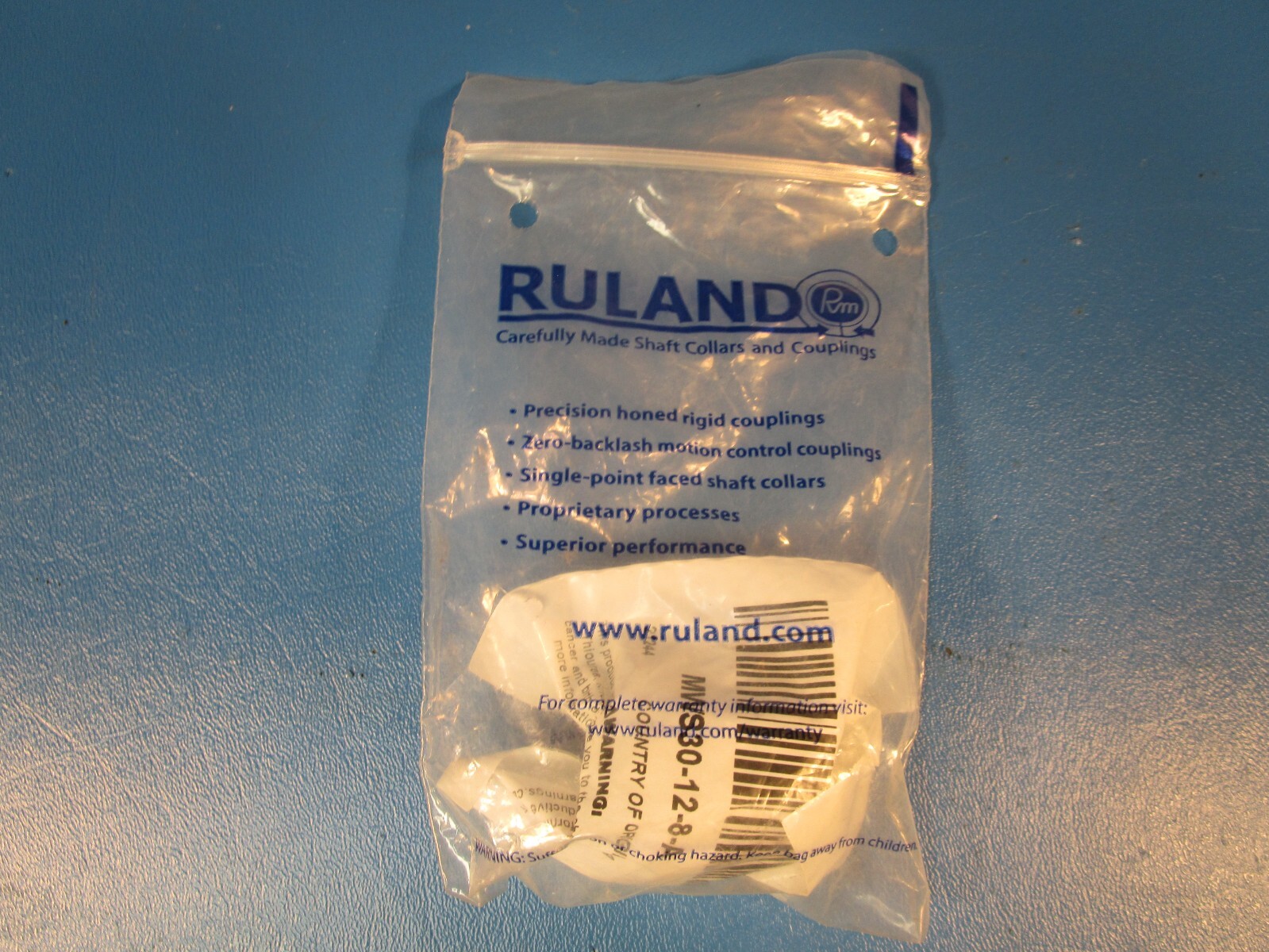 RULAND MWS30-12-8-A, Four Beam Coupling, Set Screw style, 12mm x 8mm bores, 30.0