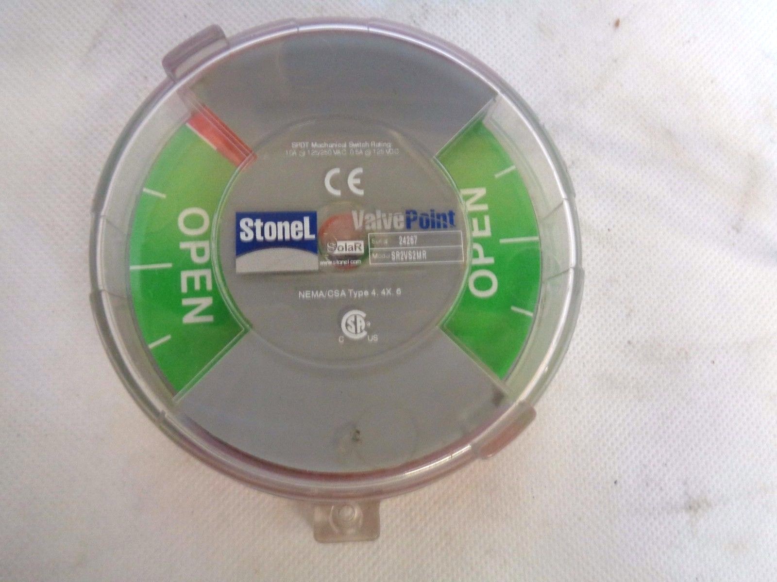 NEW STONEL VALVE POINT SWITCH COVER SERIAL 24267 MODEL SR2VS2MR