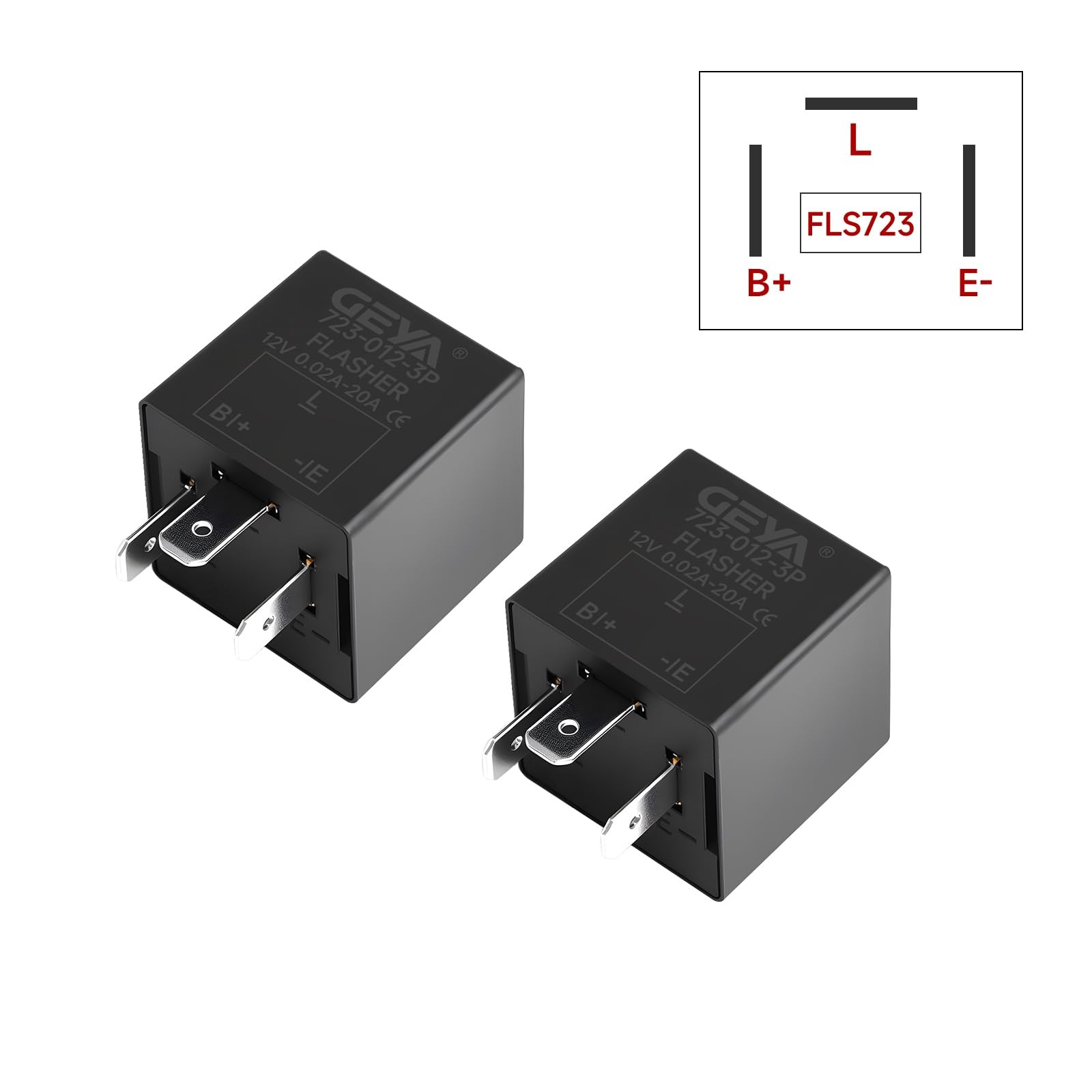 Pcs 3 Pin Electronic Flasher Relay, 1V 0.0A-0A Turn Signal Relays, Led Light