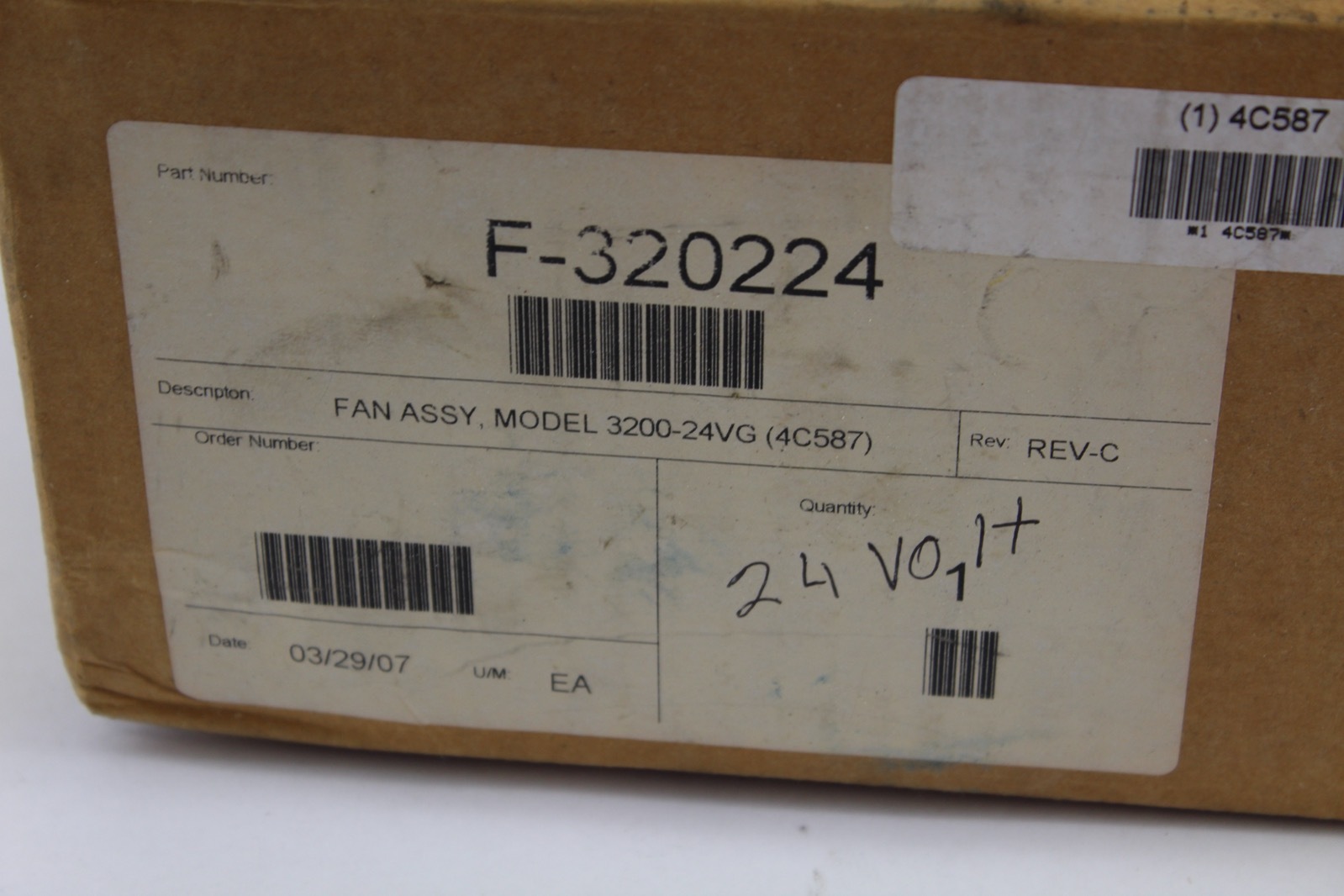 Fan Assembly Model 3200-24VG f-320224 *NEW* (B268)
