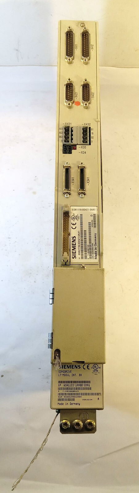 1 USED SIEMENS 6SN1123-1AA00-0HA1 W/6SN1118-0DH21-0AA1 SIMODRIVE **MAKE OFFER**