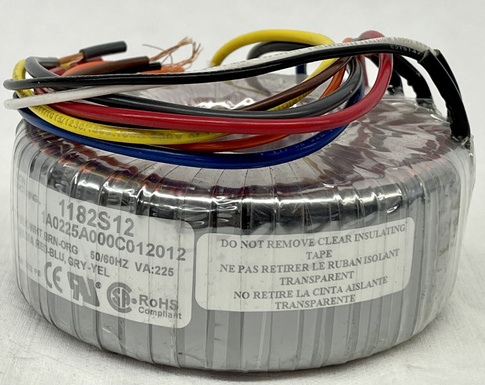 Toroidal Power Transformer 115/230 VAC 225 VA Hammond 1182S12