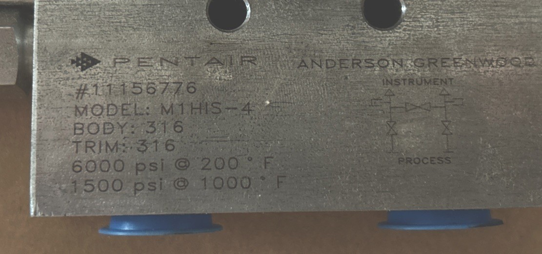 NEW Anderson Greenwood M1HIS-4 Instrument Manifold 316 Stainless Steel M1HIS4.t5
