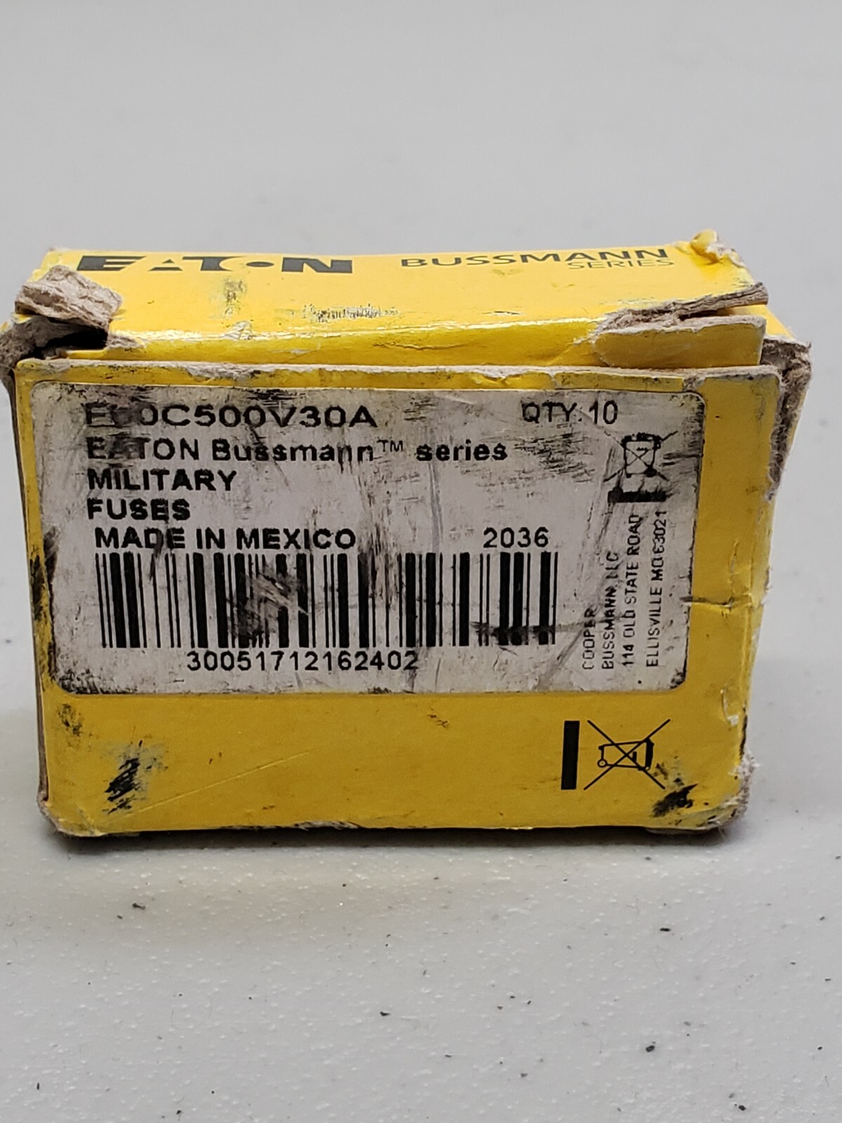 BUSSMANN / EATON F60C500V30A FUSE