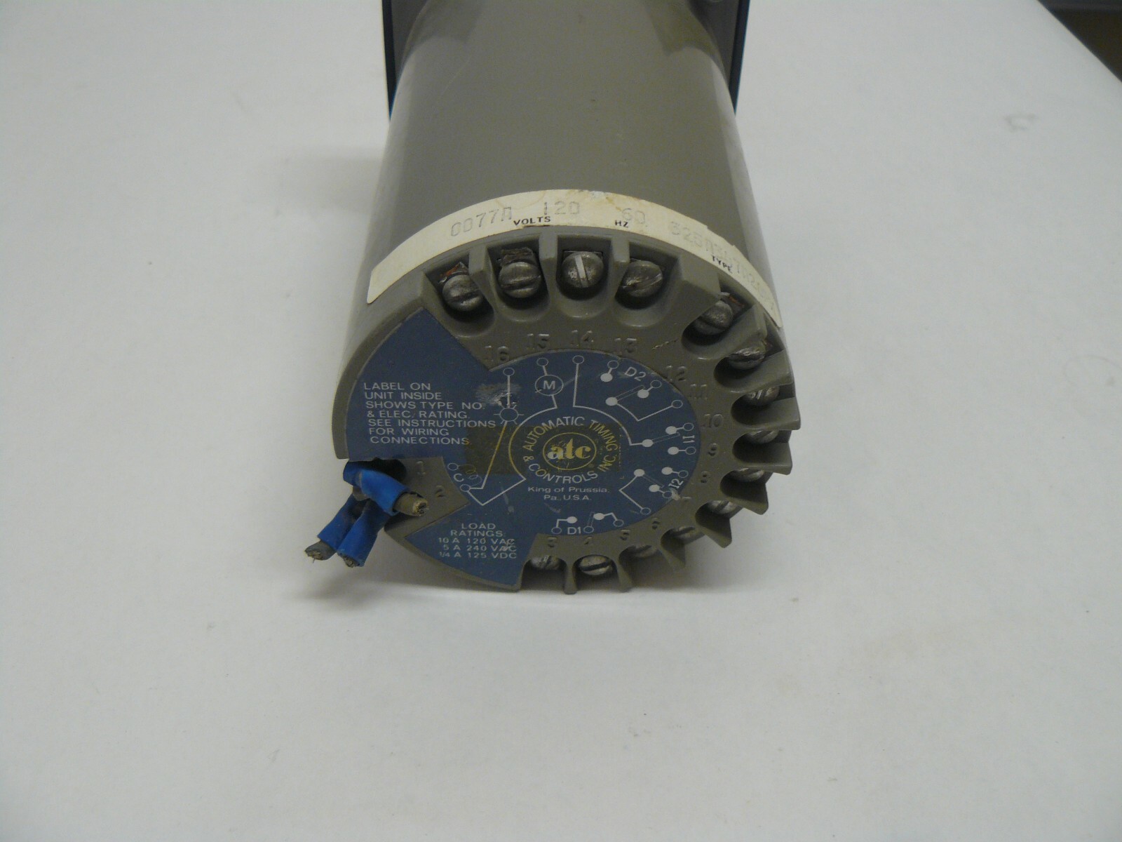 ATC 325A347A20PX timer 120v 60hz 1-999.9 minutes