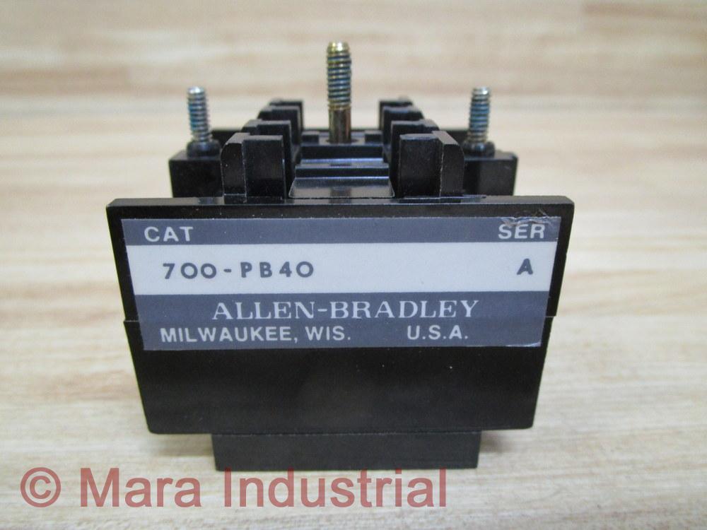 Allen Bradley 700-PB40 Auxiliary Contactor 700PB40