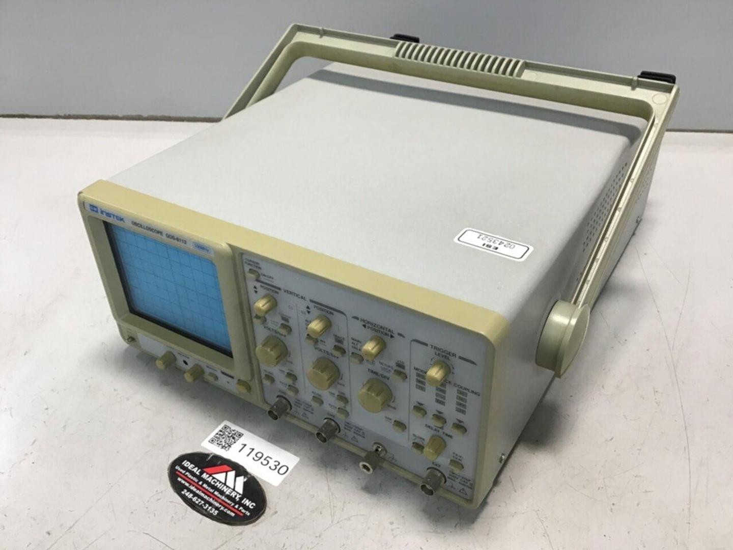 GW INSTEK Oscilloscope GOS-6112 Used #119530