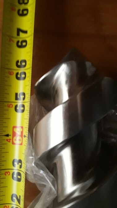 New Never used Conical Twin Extruder Screws 60mm dia 67 3/4″ Length