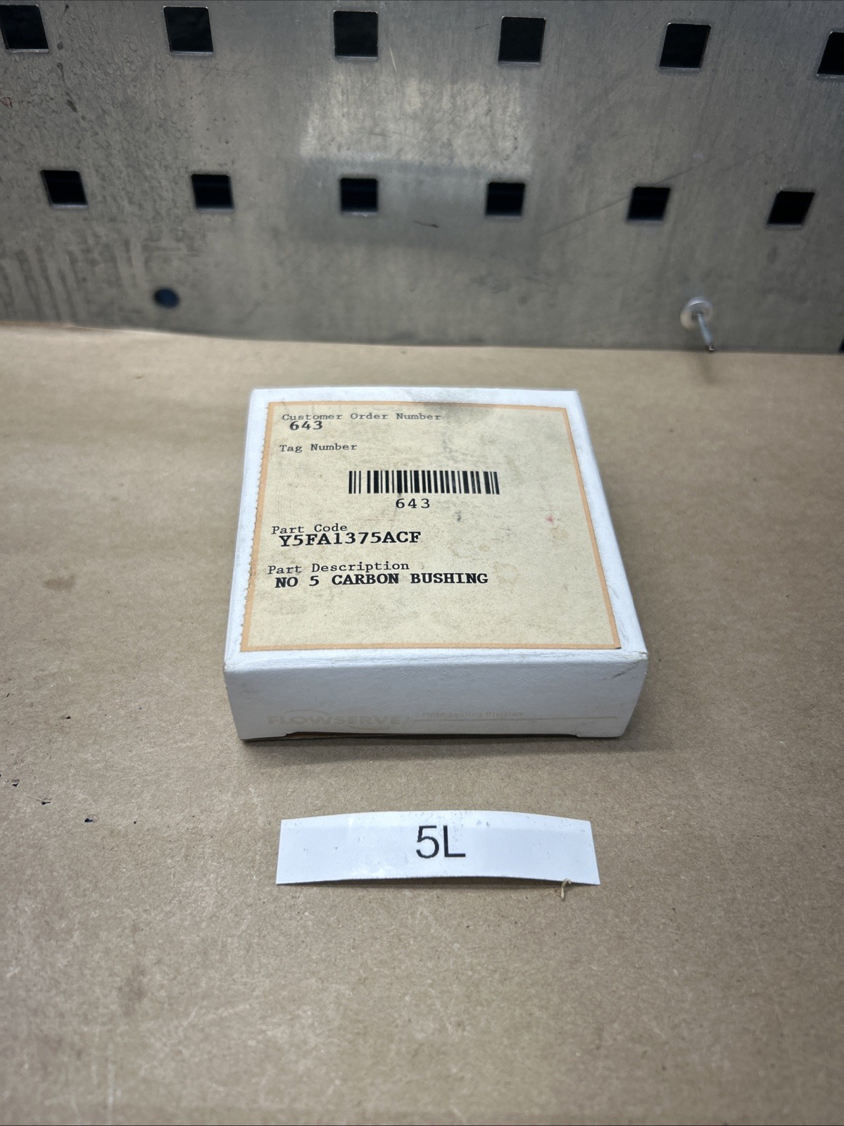 NEW IN BOX FLOWSERVE NO 5 CARBON BUSHING Y5FA1375ACF FAST SHIPPING + WARRANTY