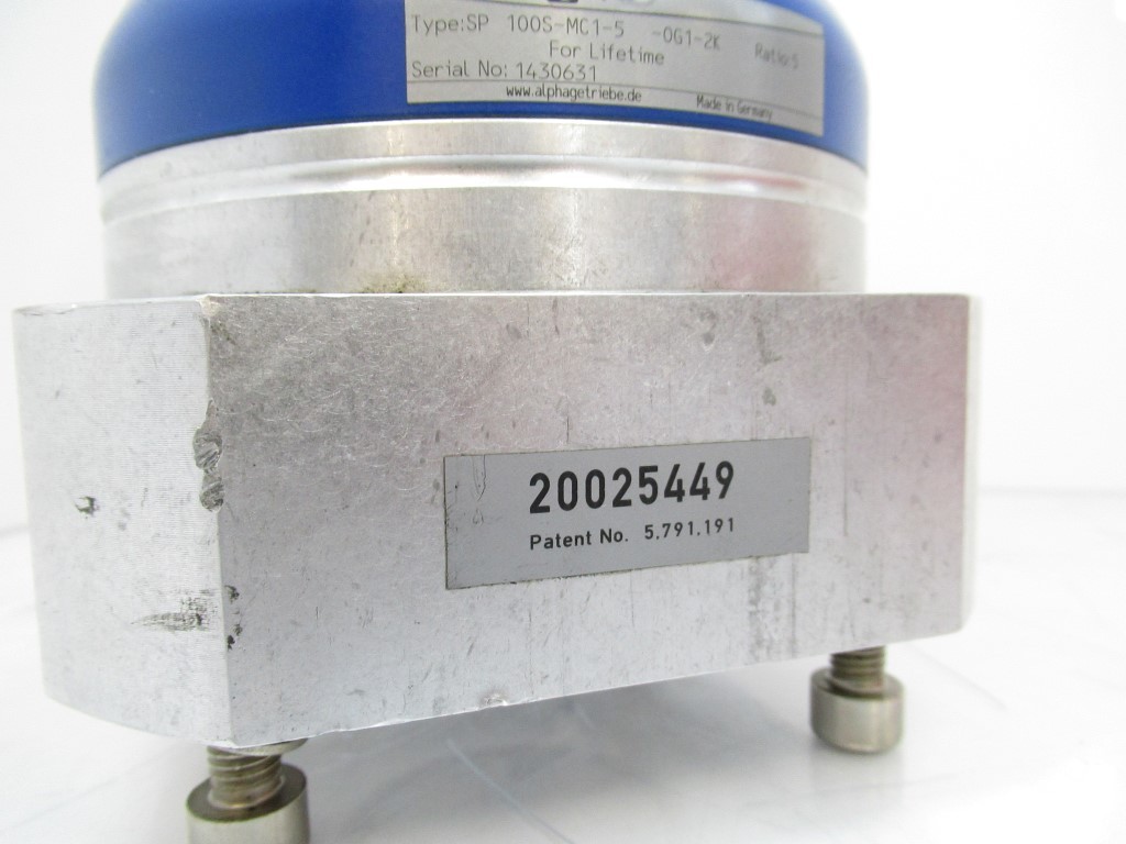 Wittenstein Alpha Getriebebau SP100S-MC1-5-0G1-2K Planetary Gearbox With Pulley