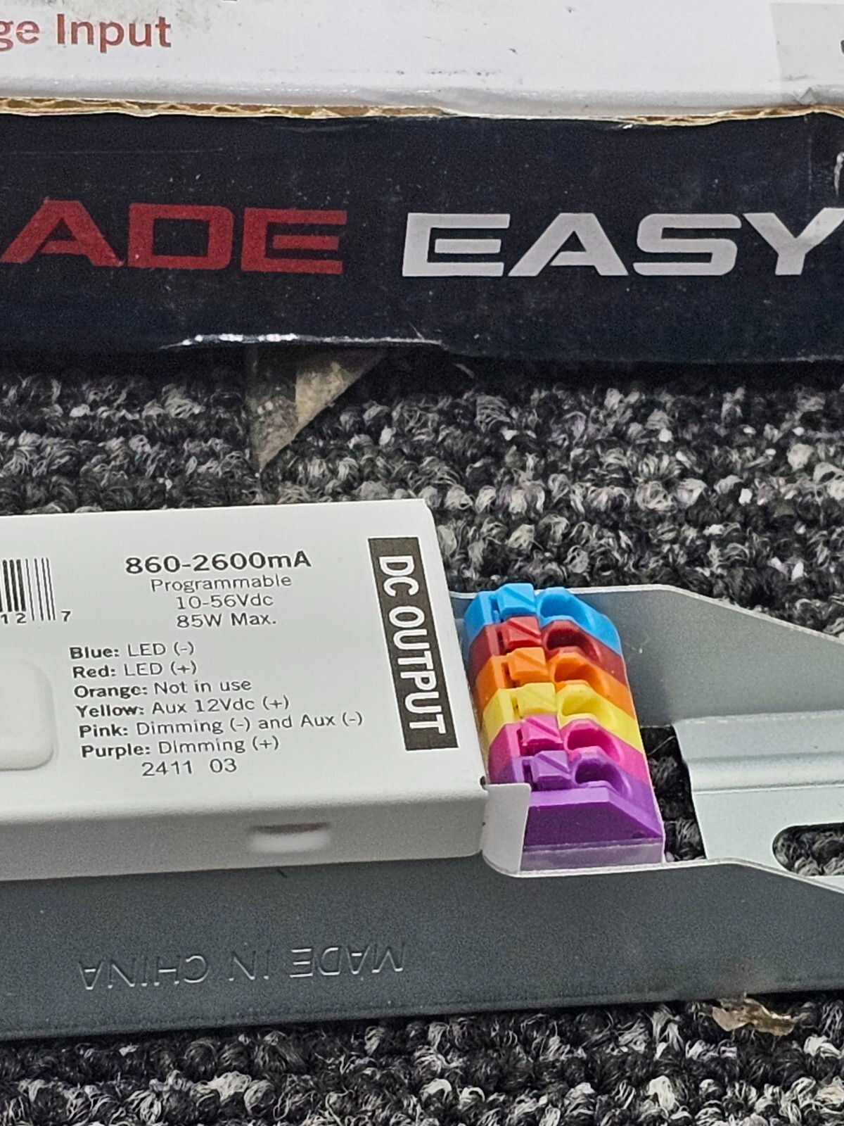 Keystone 85W 120-277V Programmable LED Driver W/ USB-C Port 0-10V Dim