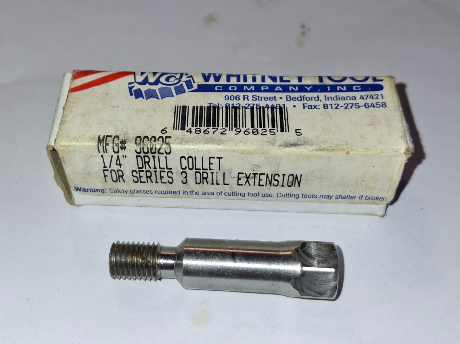 1 NEW WHITNET TOOL 96025 1/4″ DRILLCOLLET NIB ***MAKE OFFER***