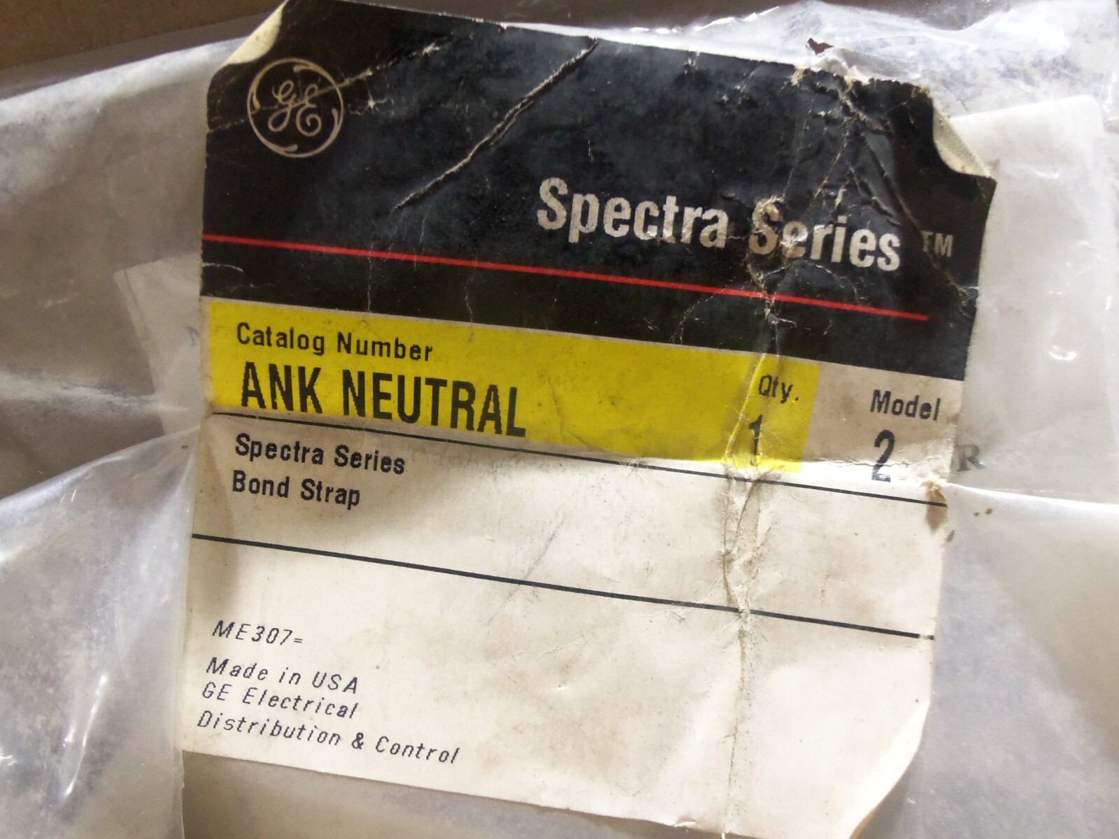 New General Electric ANK NEUTRAL Spectra Series Bond Strap Kit ANKNEUTRAL