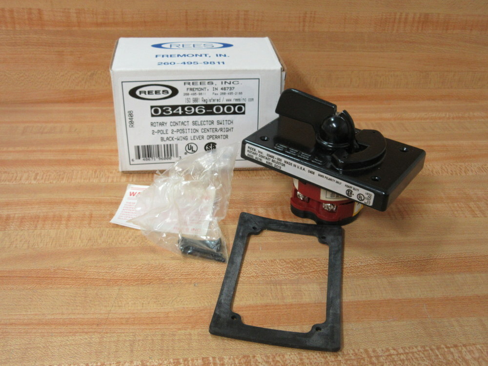Rees 03496-000 Rotary Contact Selector Switch 03496000