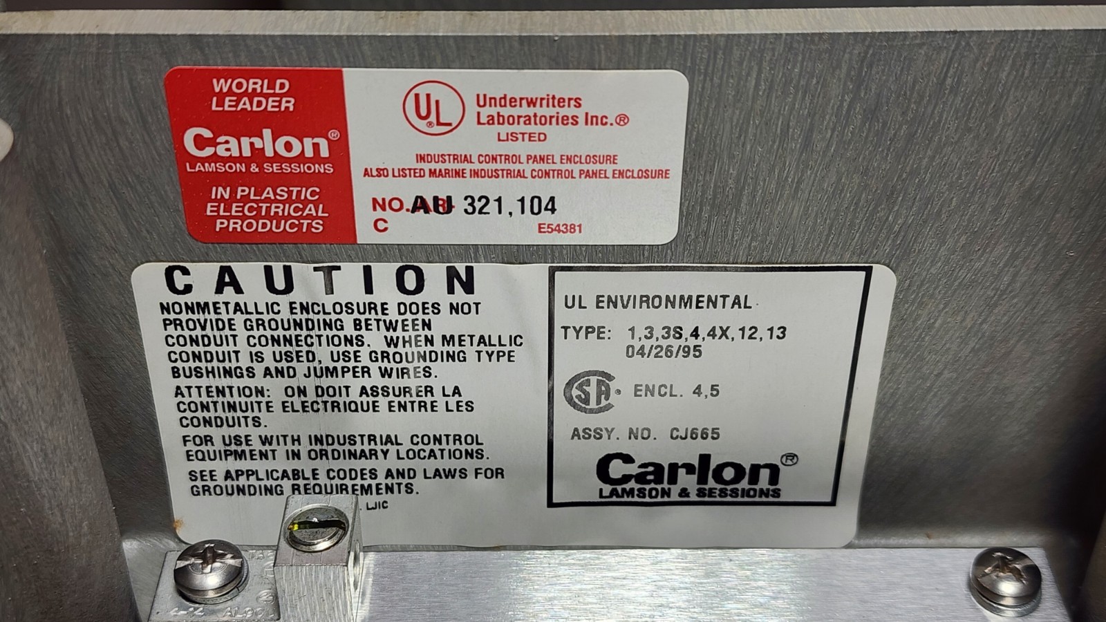 Carlon CJ665 Enclosure (Qty 2) Please Read *PS