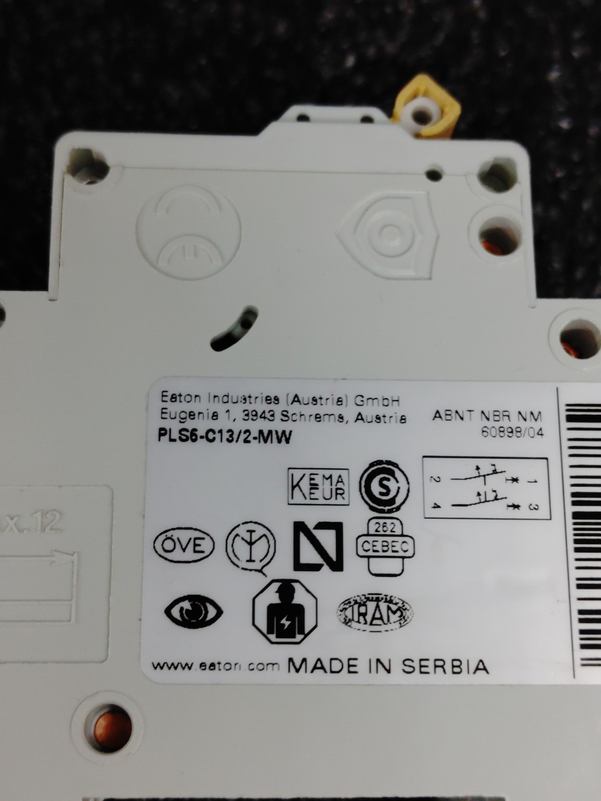 EATON PLS6-C13/2-MW 2 Pole xPole MCB Miniature Circuit Breaker