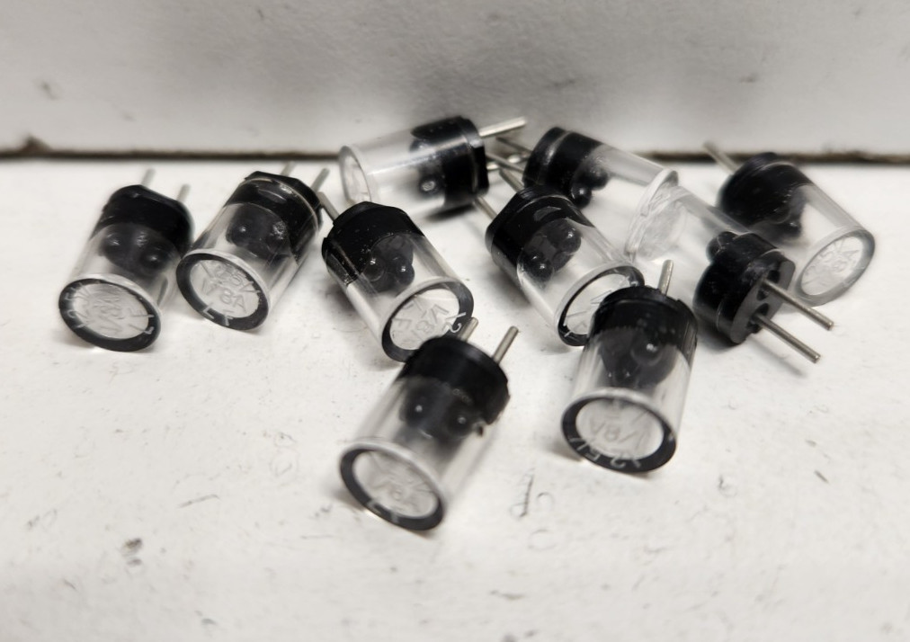 LOT OF 10 NEW NO BOX! LITTELFUSE 1/8A 125V FUSES LF-1/8A