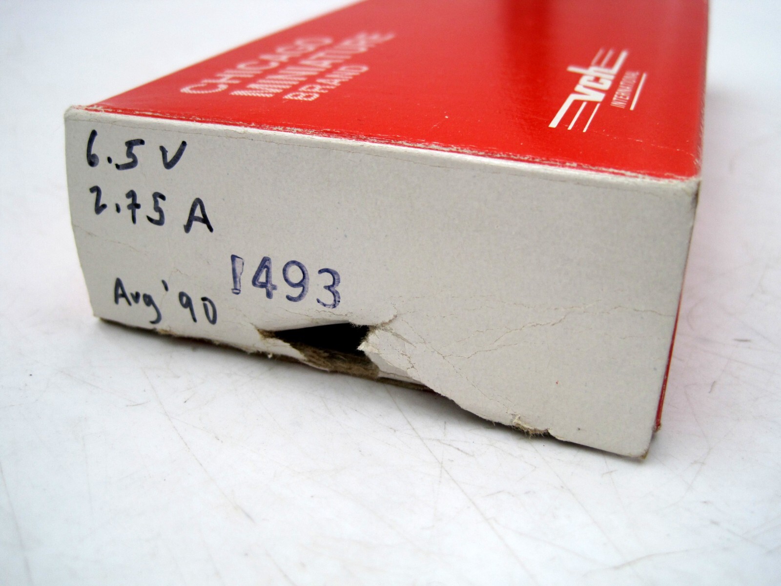 Chicago Miniature BOX OF (10) NEW OLD STOCK 6.5V 18W MICROSCOPE BULBS 1493