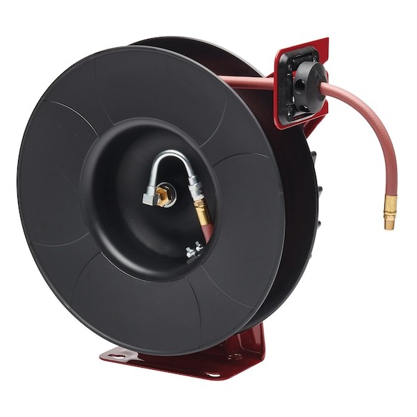 Reelcraft Rt435-Olp Spring Return Hose Reel, 1/4 In Hose Diameter, 35 Ft