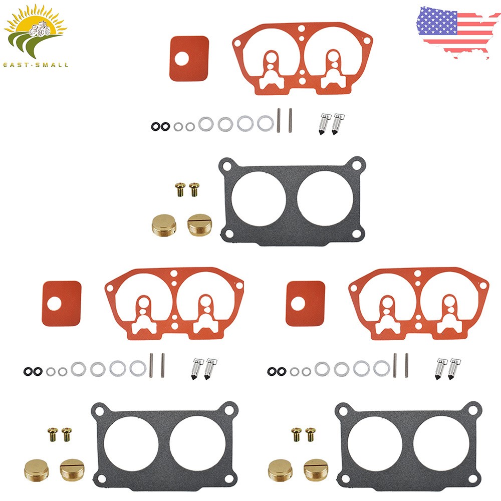 3Pcs Carburetor Rebuild Kit For Outboard V-6 For Yamaha 150 175 200 225 HP 86-95