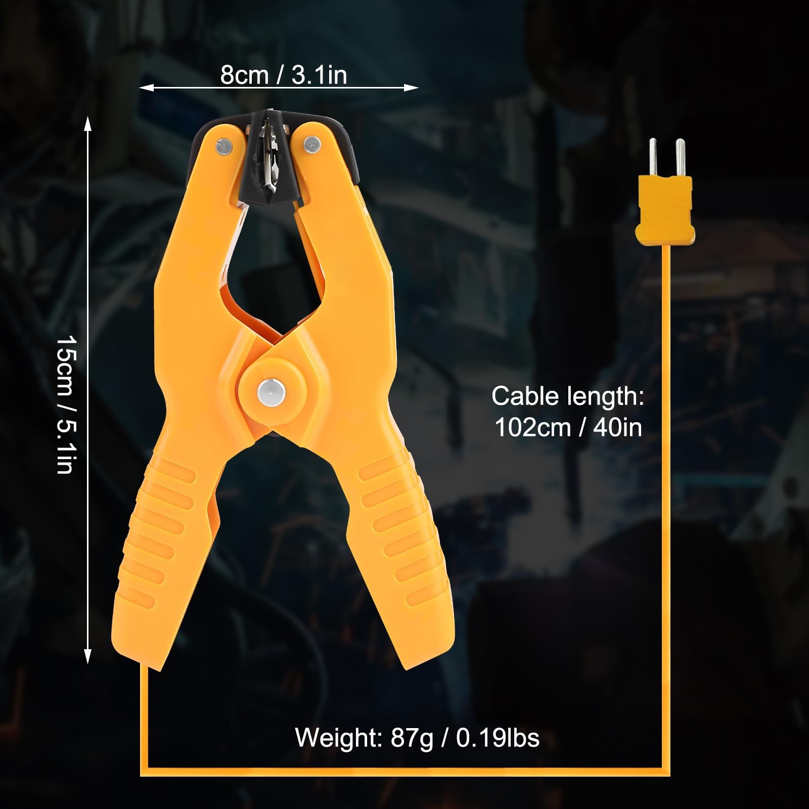 Qiilu Pipe Clamp Yellow Ht 05 K Size: 13.5*8cm / 5.31*3.15in,