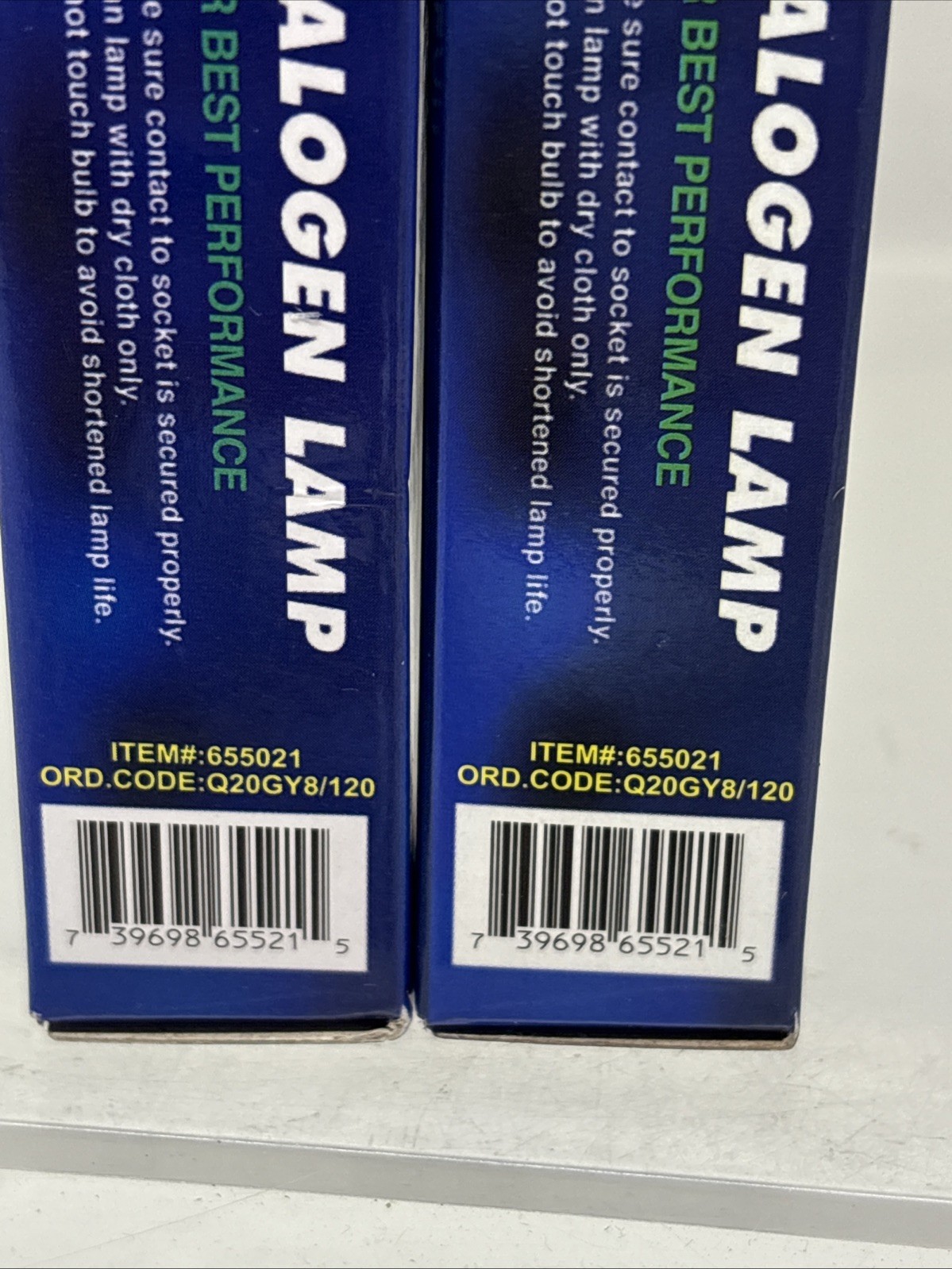2 X JCD Type GY8 Base 120V UVstop Clear Halogen Lightbulb (B21