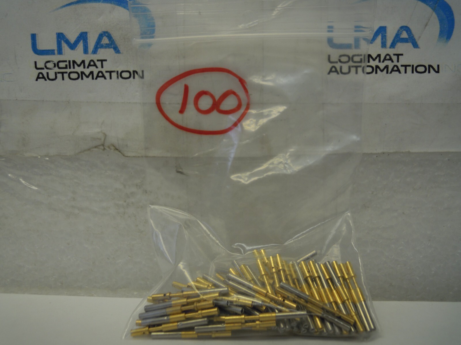 100 X AMPHENOL CIRCULAR CRIMP SOCKET CONTACT GOLD PLATED 1/16″ X 15/16″ PIN *NEW
