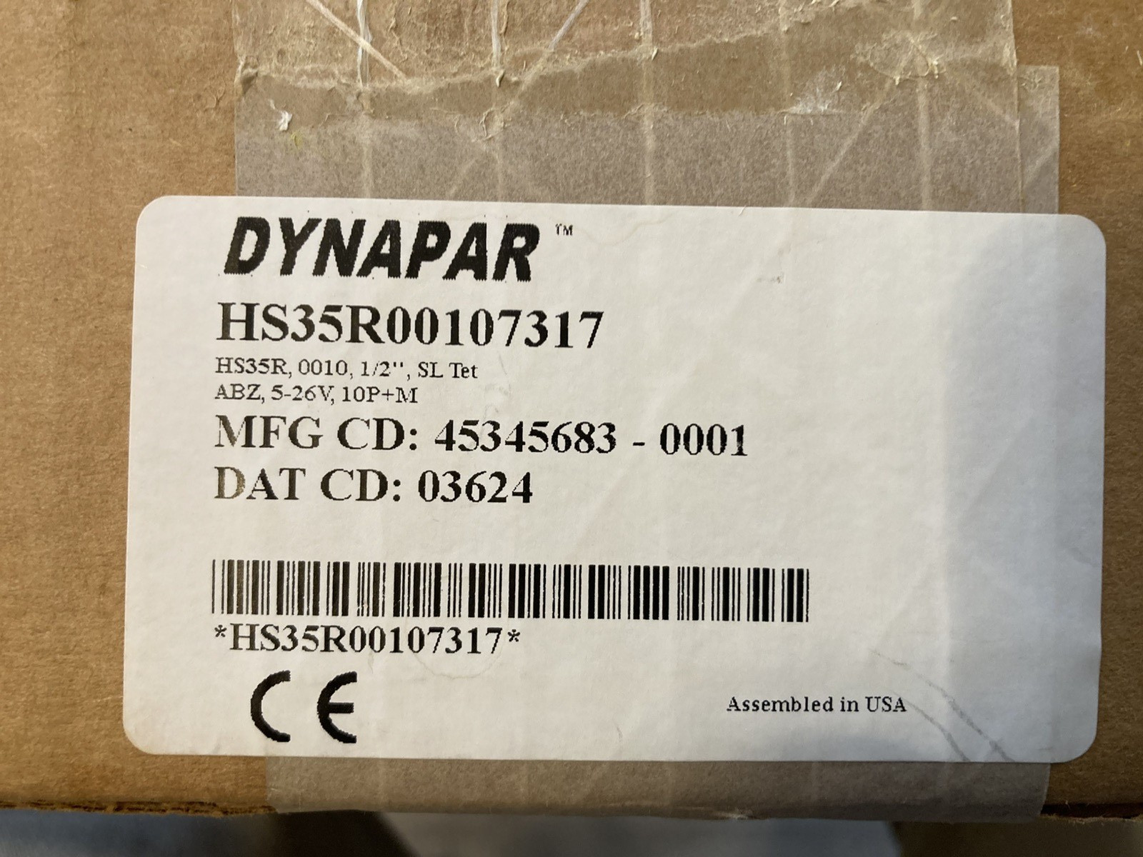 DYNAPAR HS35R00107317 Heavy Duty Hollowshaft Encoder NEW-Open Box