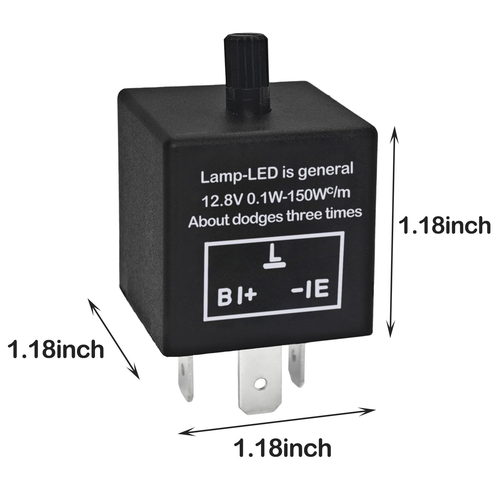 CF13 LED Flasher Relay Pack of 2 – 3 Pin Adjustable Turn Signal Relay CF13 EP…