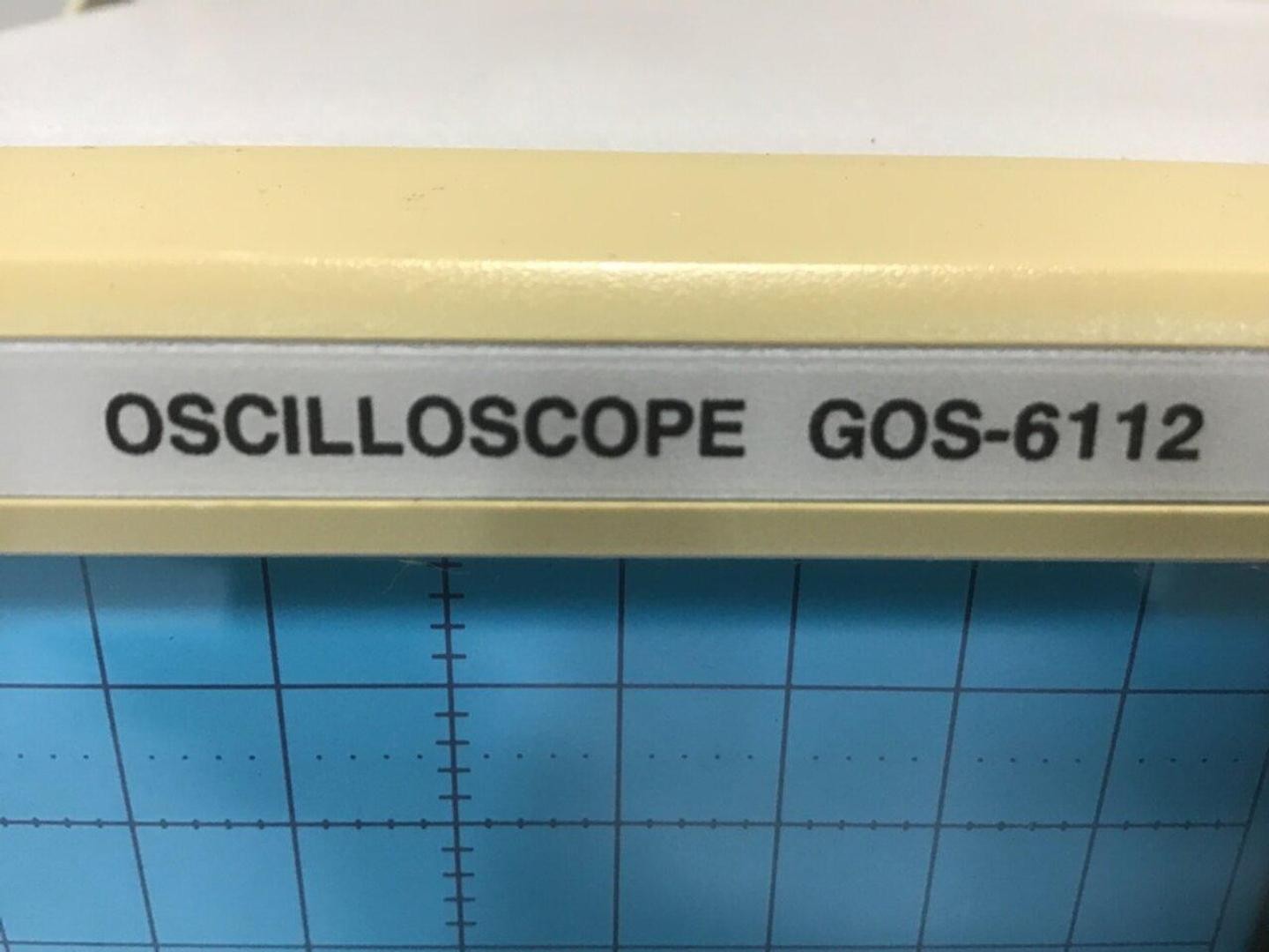 GW INSTEK Oscilloscope GOS-6112 Used #119525