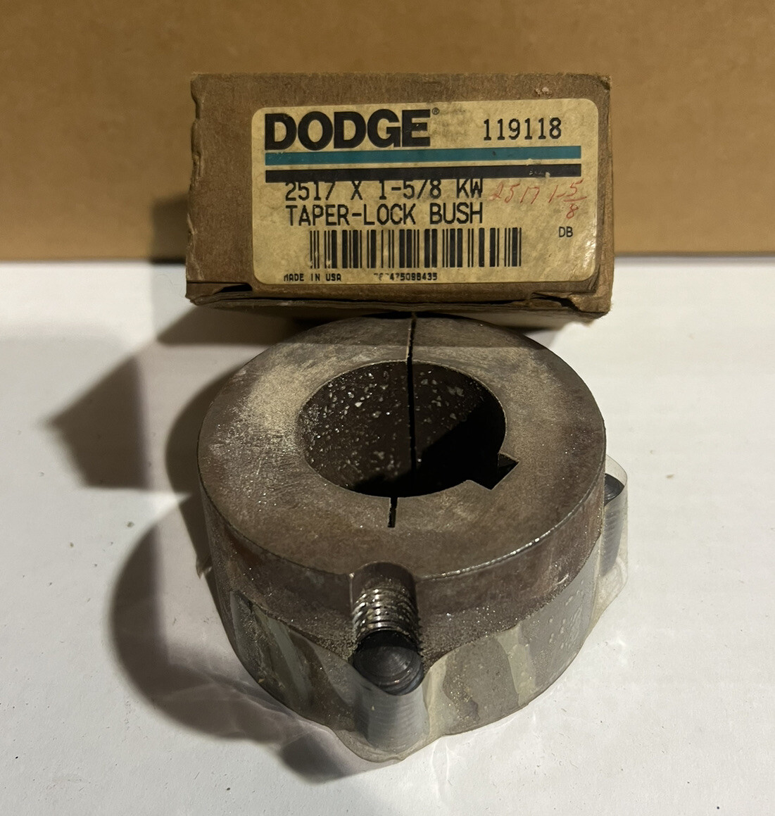 Dodge Taper-lock Bushing 119118 2517 X 1-5/8 KW
