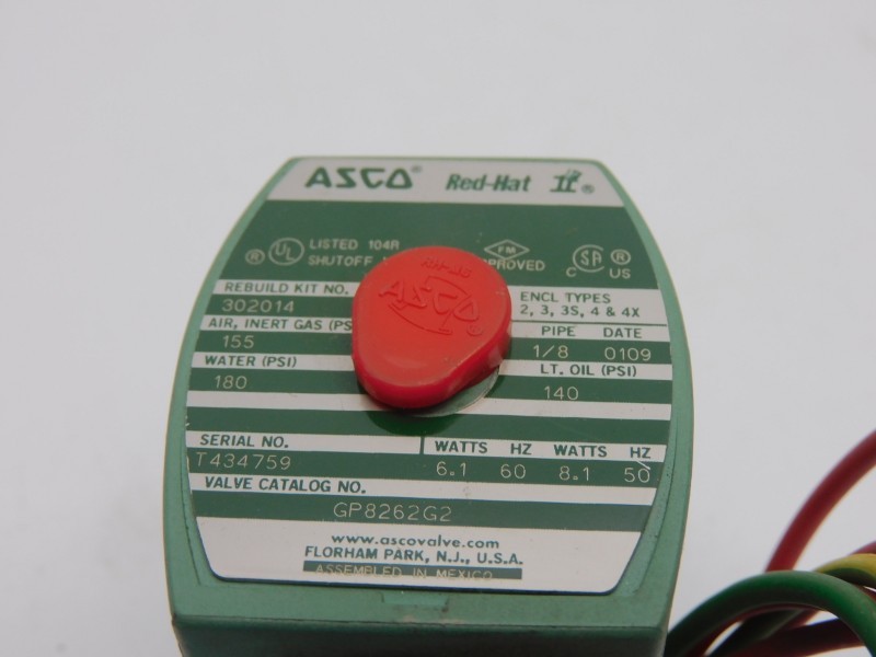 ASCO GP8262G2 110/120V 140-180PSI 1/8″ NSNP