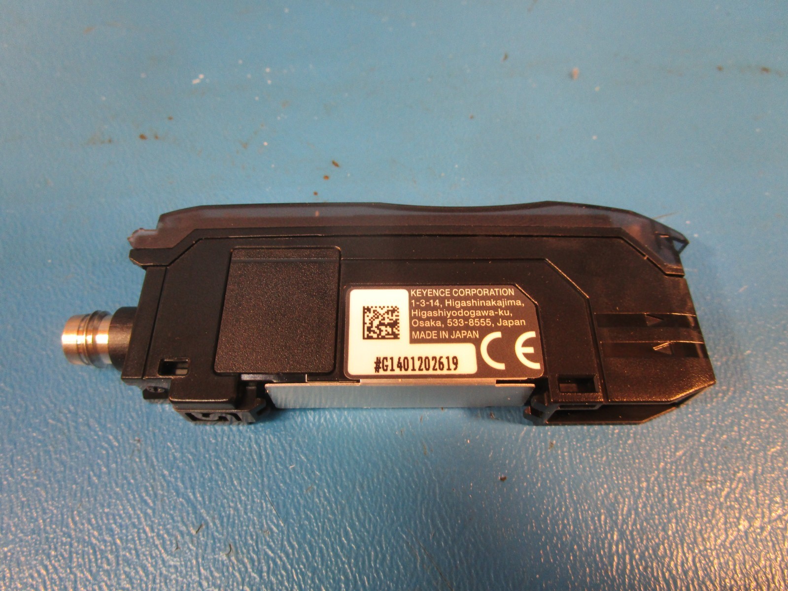 Keyence FS-N13CP, Digital Fiber Optic Sensor, Fiber Amplifier, M8, Main Unit