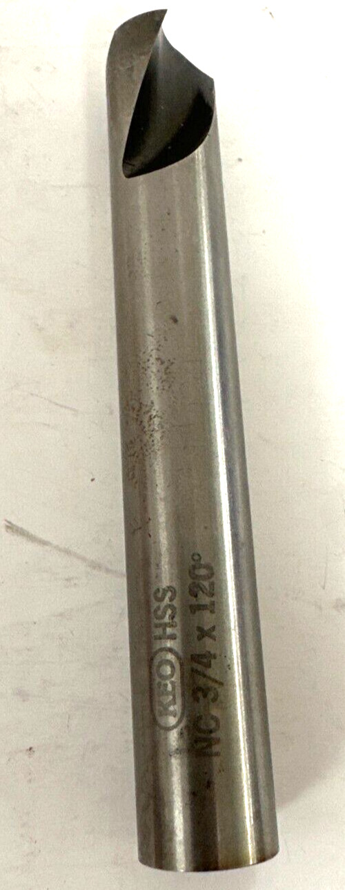 KEO HSS NC STRAIGHT SHANK SPOTTING DRILL 3/4″ OAD X 120° 1-7/8″ FLUTE 5-1/4″ OAL