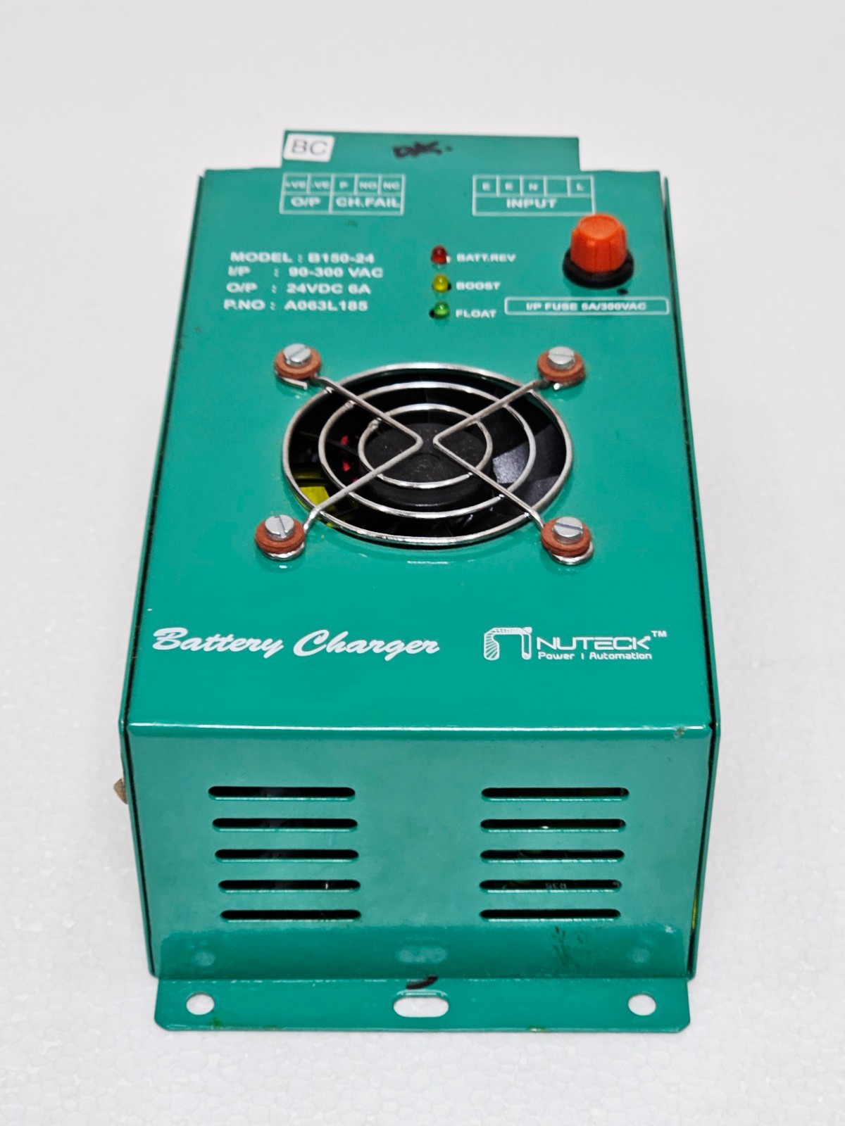 Cummins NUTECK B150-24 / A063L185 I/P:90-300 VAC O/P:24VDC 6A Battery Charger #1
