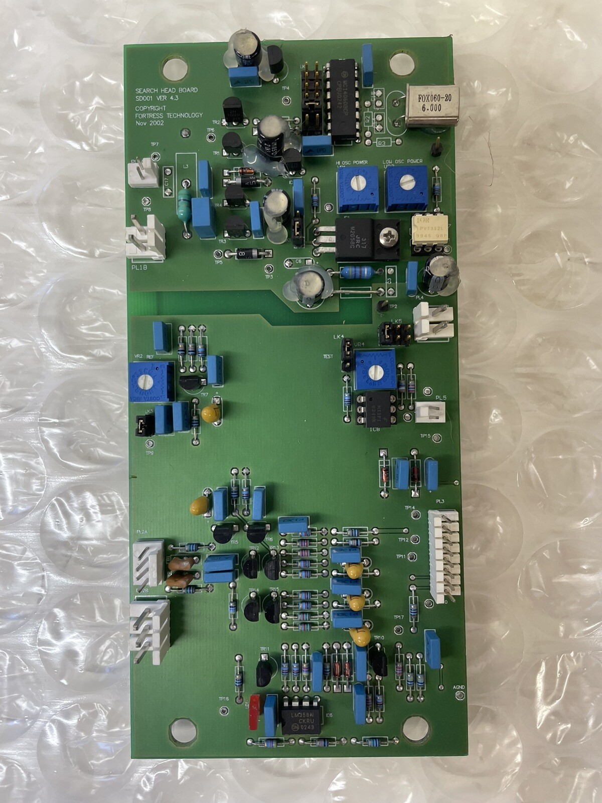 SD001 FORTRESS Search Head PC BOARD HEAD SEARCH VERSION 4.3