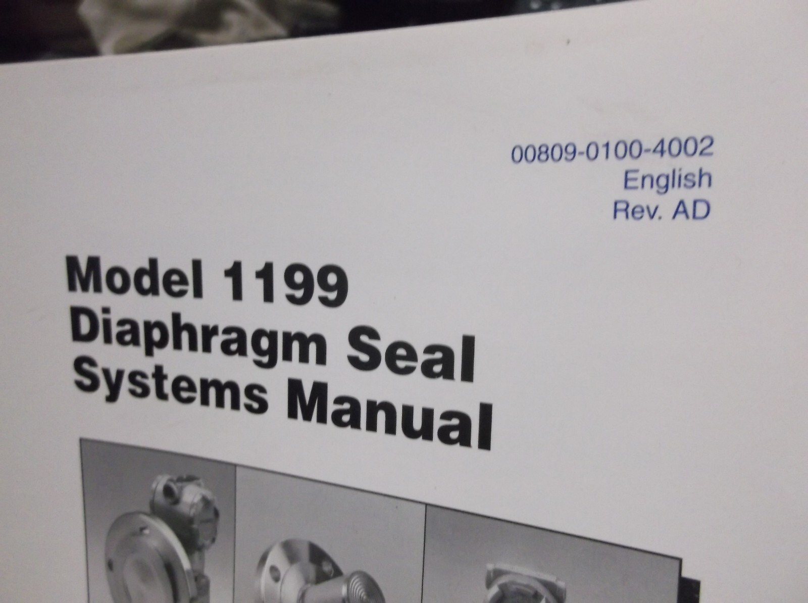ROSEMOUNT 00809-0100-4002 REV AD MANUAL FOR 1199 DIAPHRAGM SEAL SYSTEMS (WL71)