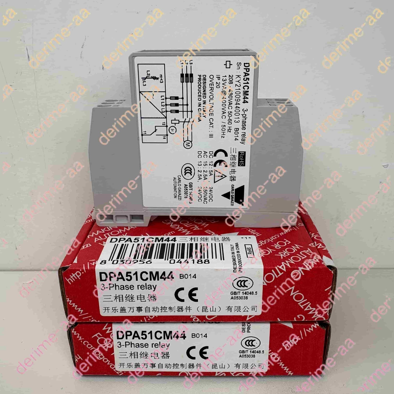 Carlo Gavazzi 3-phase DPA51CM44 B014T Phase Sequence Protection Relay#1pcs new i