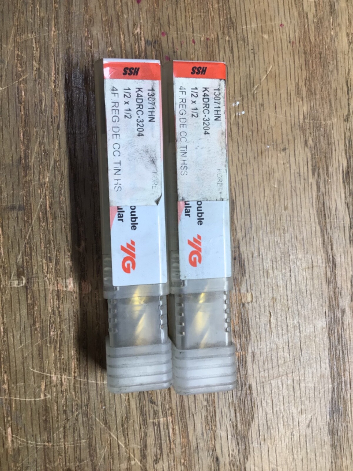 Square End Mill: 4 Flutes, 1/2 in Milling Dia., 1 in Lg of Cut x2pc YG-1 13071HN