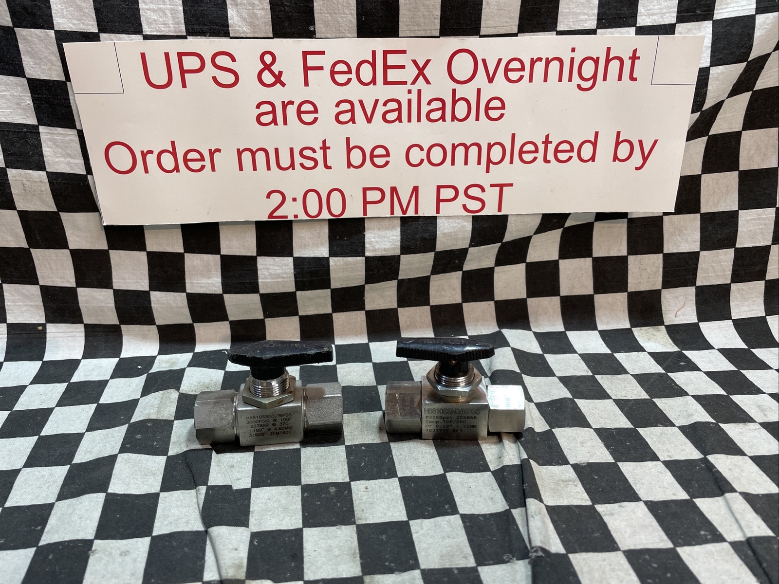 HAM-LET BALL VALVE 3/8″ FNPT, H6810SSN3/8IPSS, LOT OF 2, SHIPSAMEDAY #1547W11