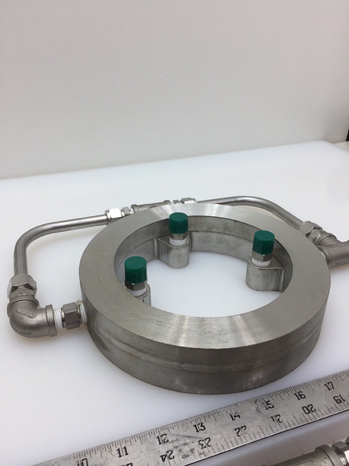 Stainless Steel Water Manifold With Bete WL-3 120 303 Cone Nozzles Fire Safety