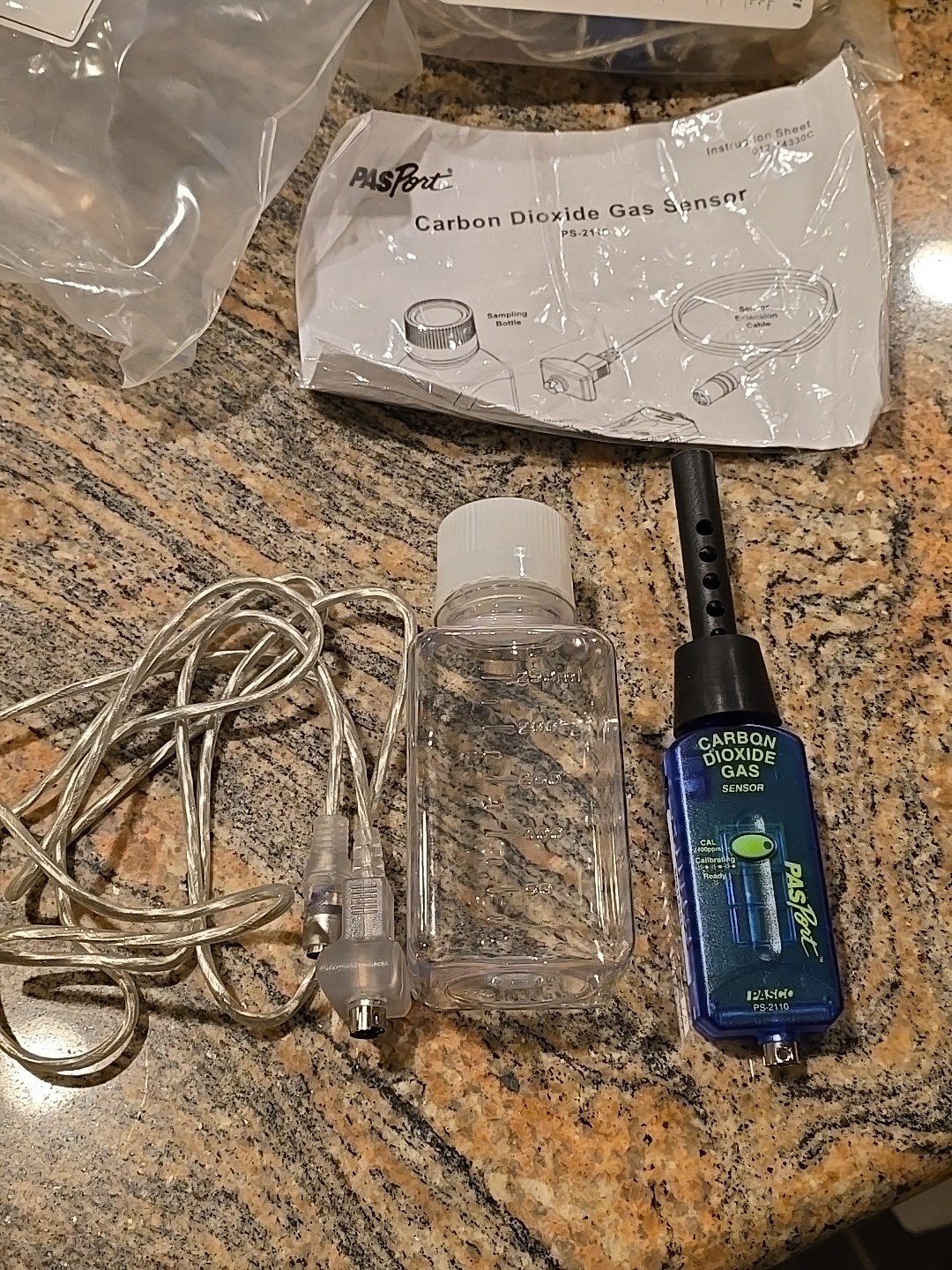 Pasco PASPORT Carbon Dioxide Gas Sensor • PS-2110 CO2 Sensor
