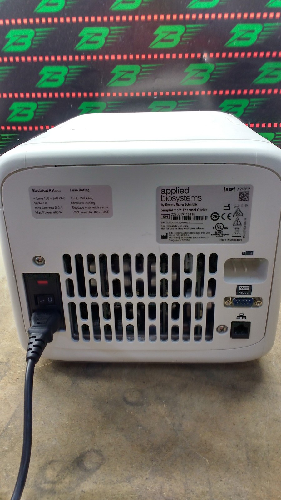 Applied Biosystems SimpliAmp Thermal Cycler Ref A24812 READ LISTING