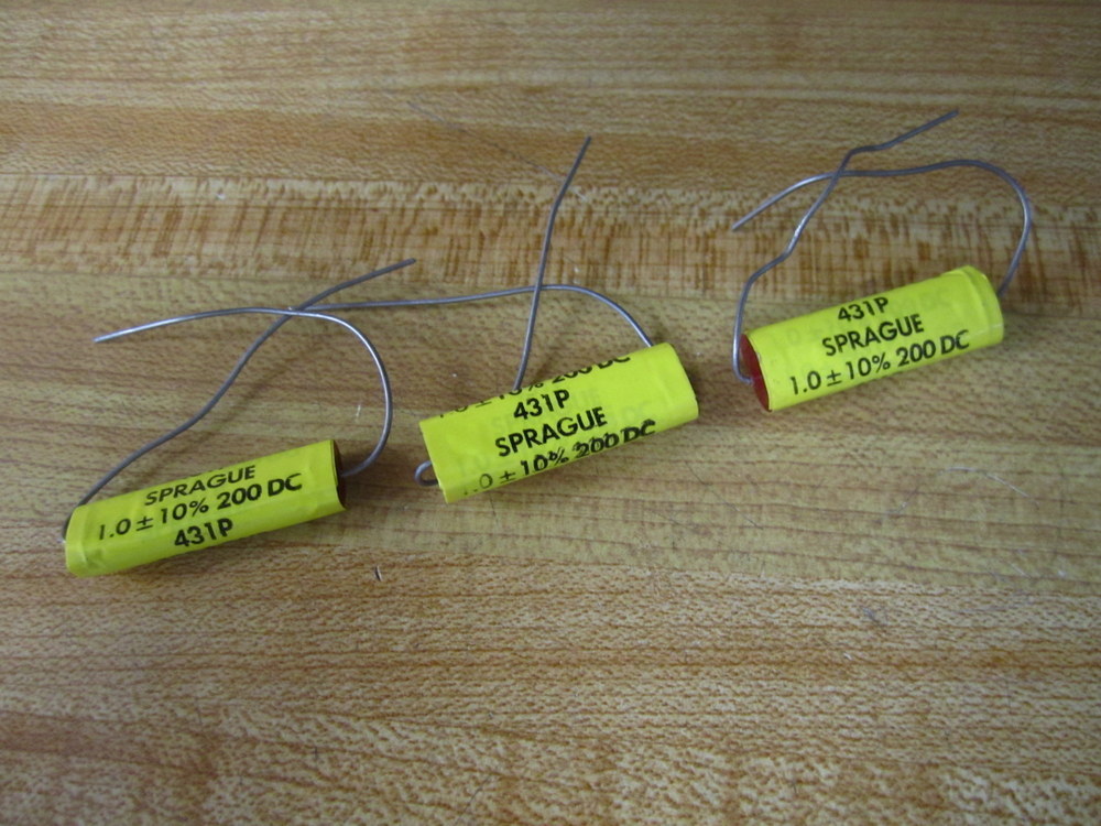 Sprague 431P-200VDC Capacitor 431P200VDC 1.0±10% 200 DC (Pack of 3)