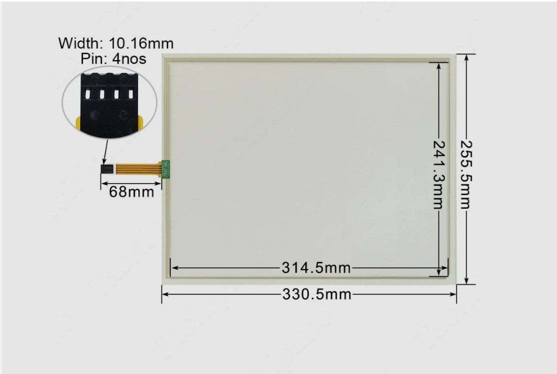 PL7920-T41 Touch Screen Panel for Pro-face 2780054-02 with Front Overlay