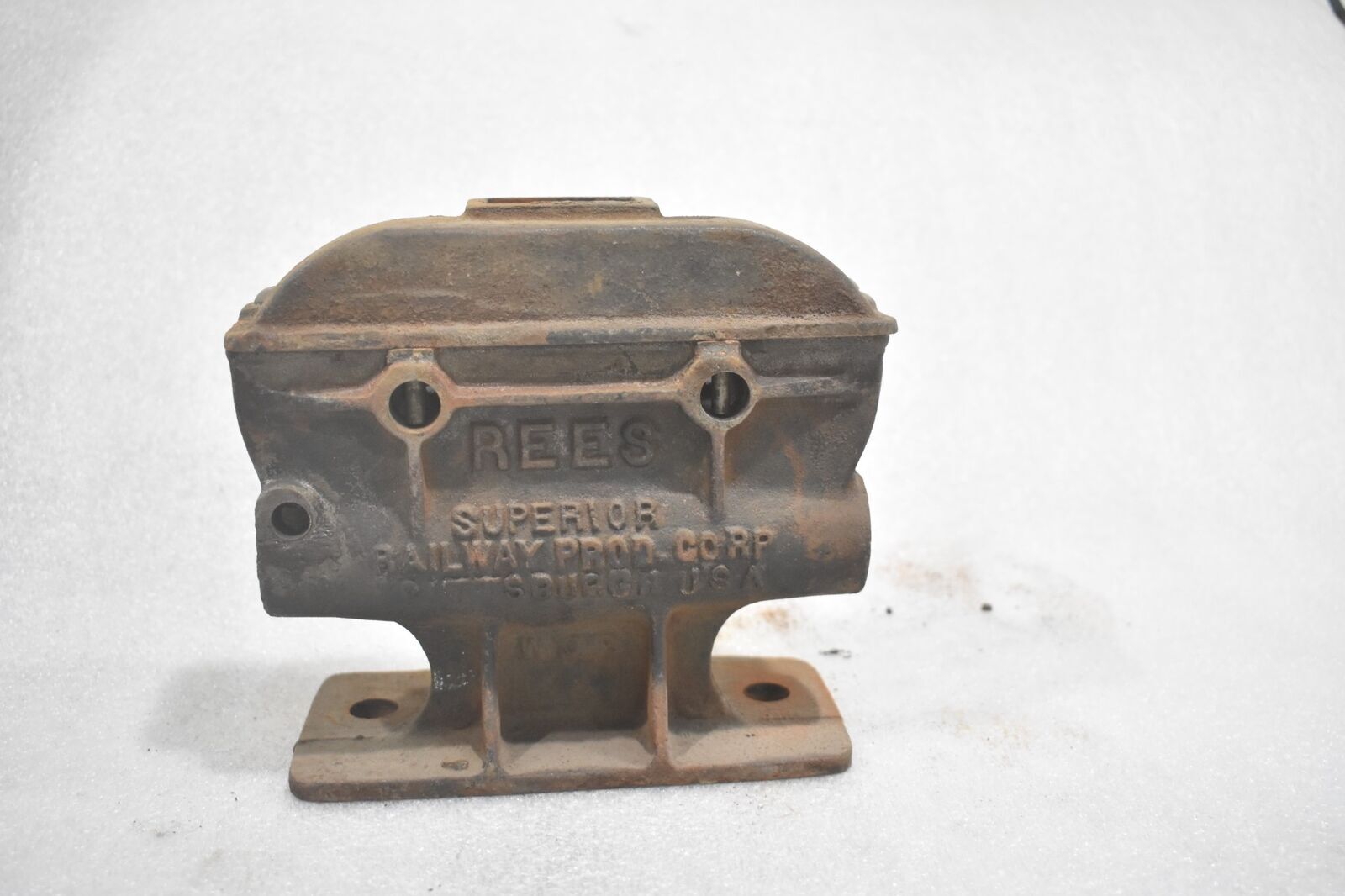 ANTIQUE REES PRODUCTION CORP PATD WW2 TRAIN JACK RAILROAD SALVAGE